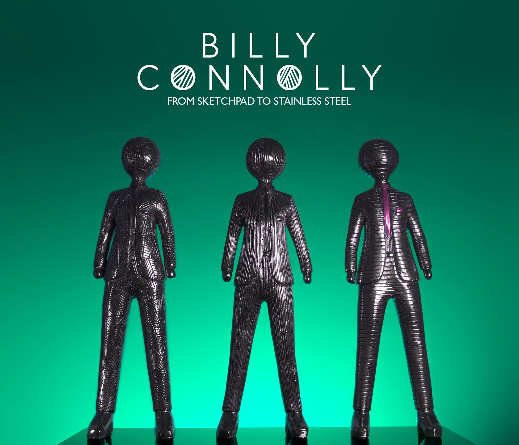 Billy Connolly's 2021 sculpture, 'Pink Tie & Hanky'