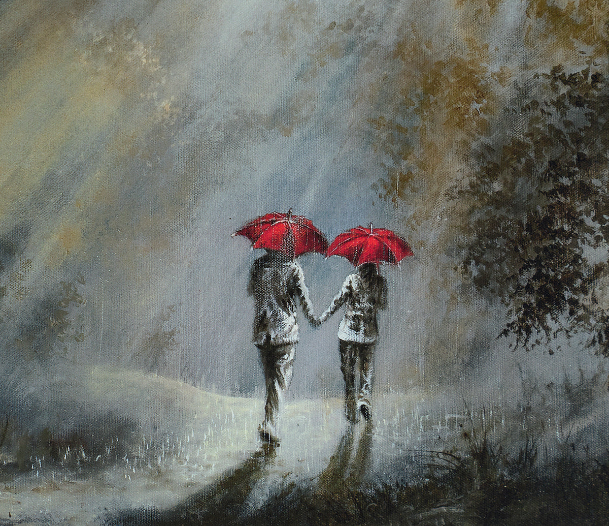 From Yesterday to Here | Framed Set of Four (Canvas on Board)