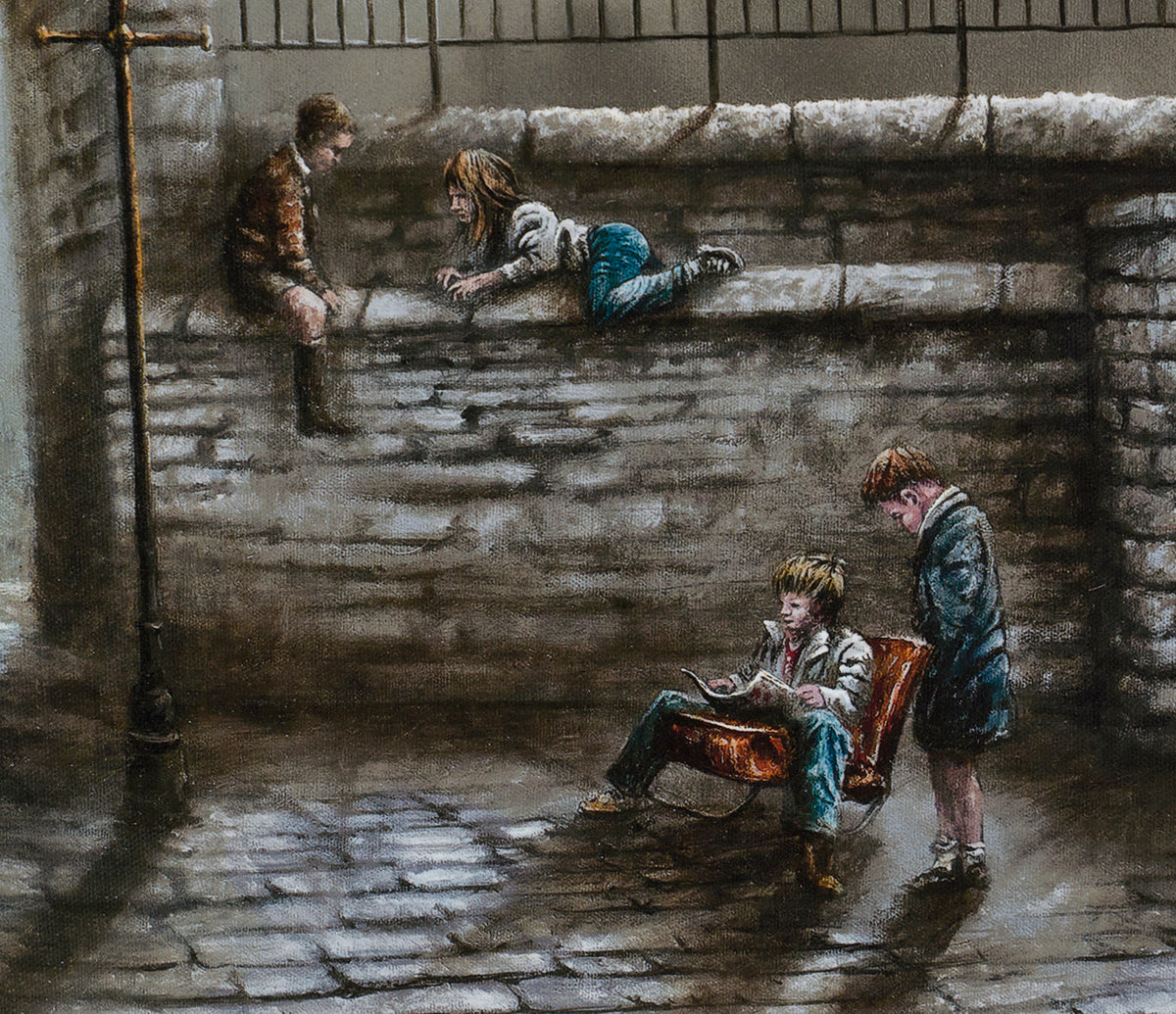 From Yesterday to Here | Framed Set of Four (Canvas on Board)