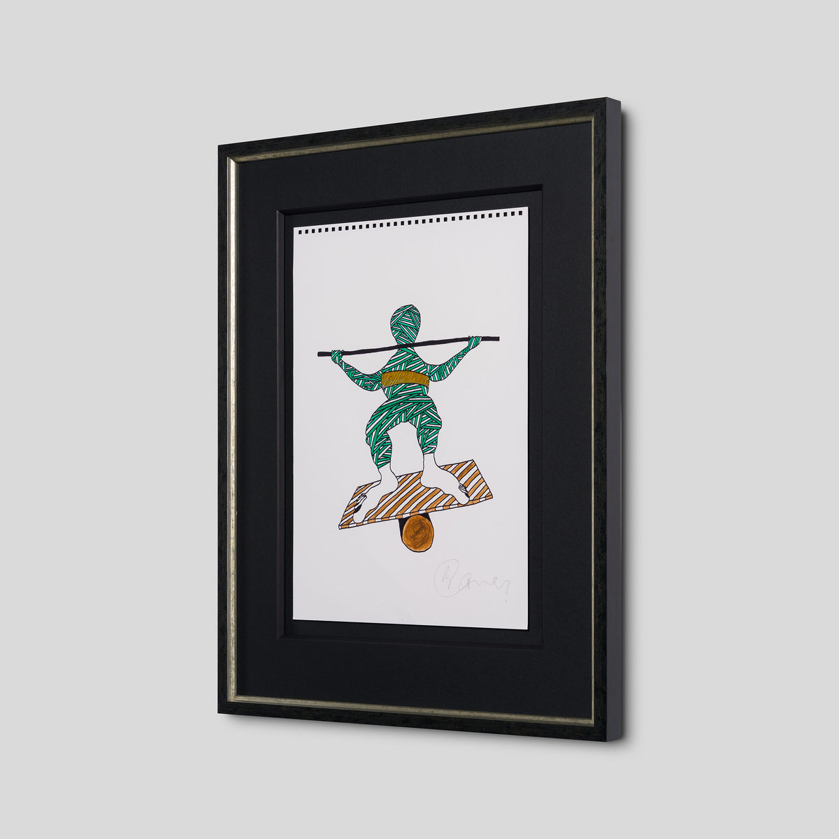 Marshall Art - Green With Brown Platform