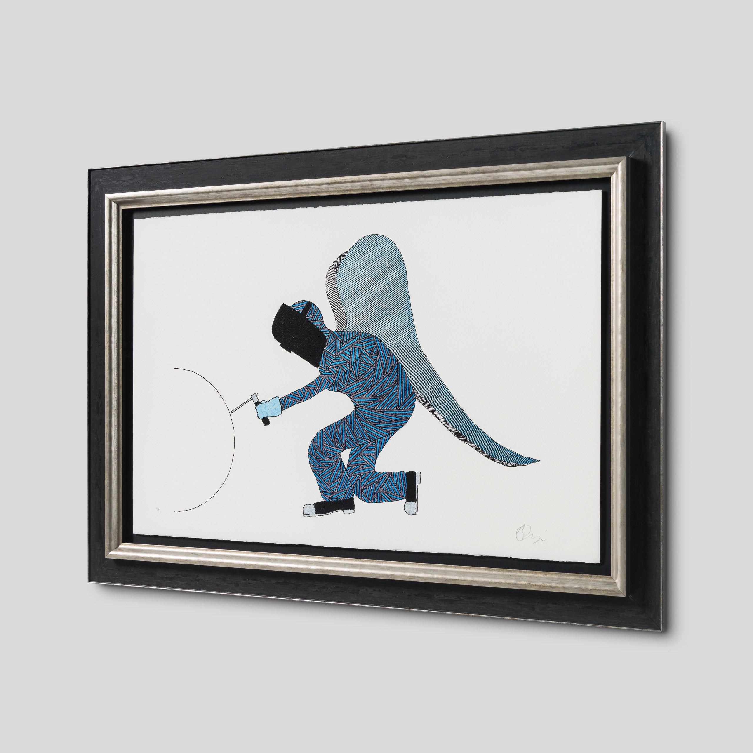 And on Monday, God Made The World | Blue Gloves | Large