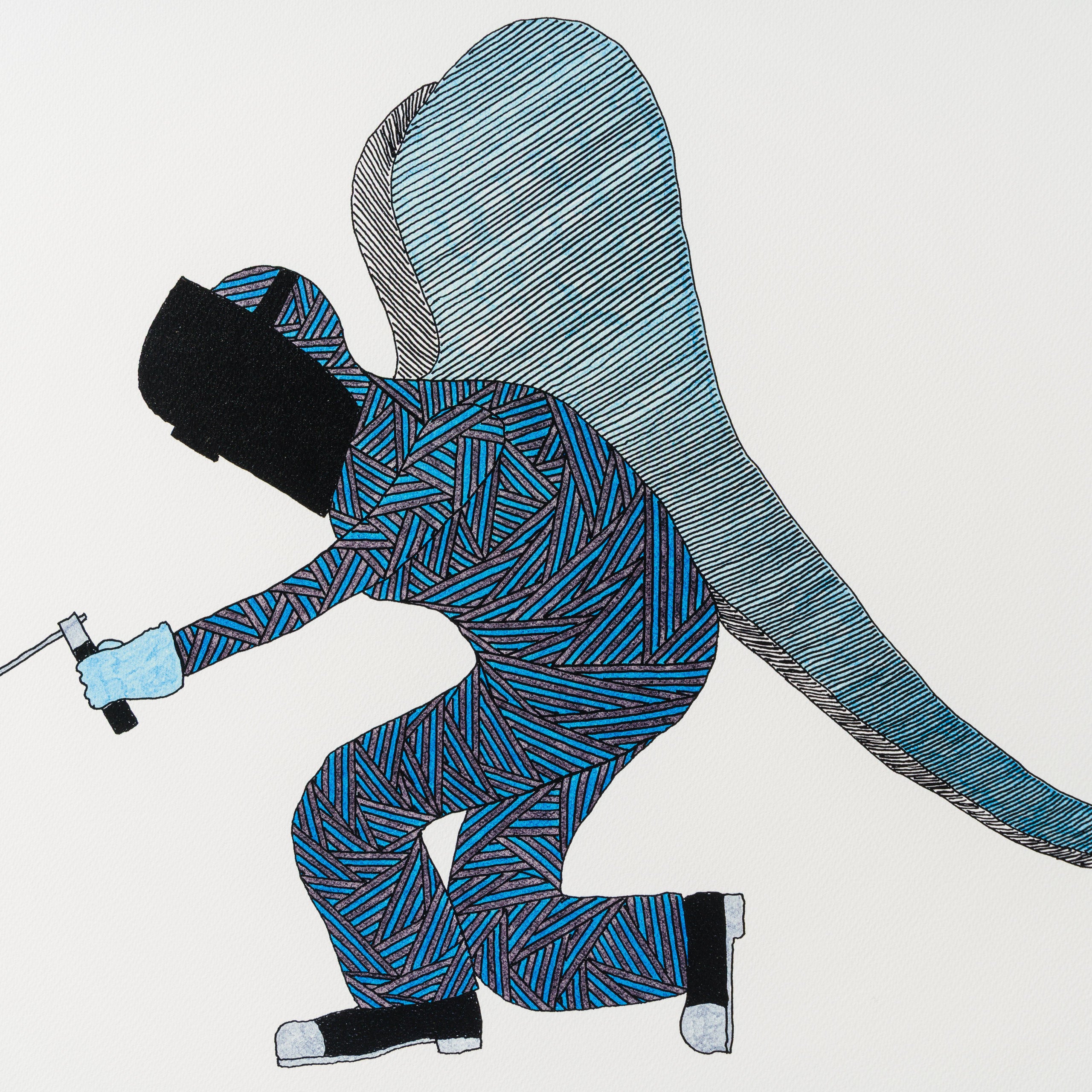 And on Monday, God Made The World | Blue Gloves | Large