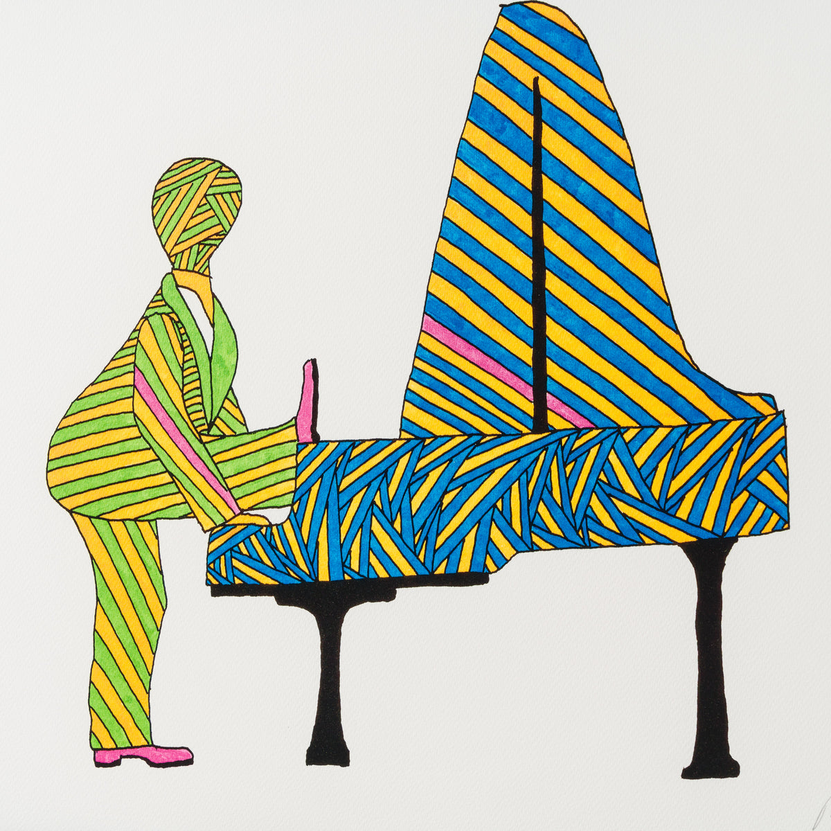 Saturday Night | Green & Yellow Suit | Large