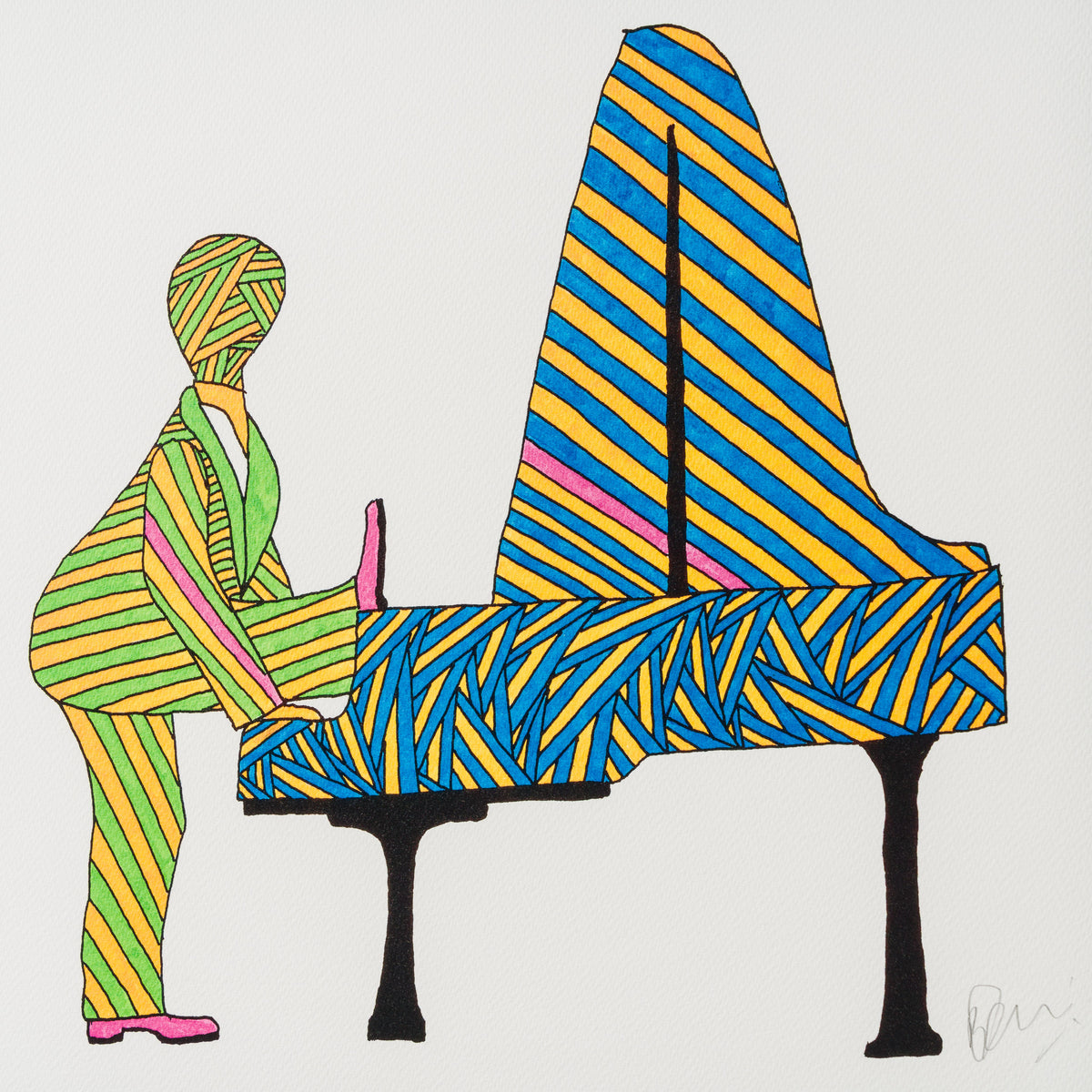 Saturday Night | Green & Yellow Suit | Standard