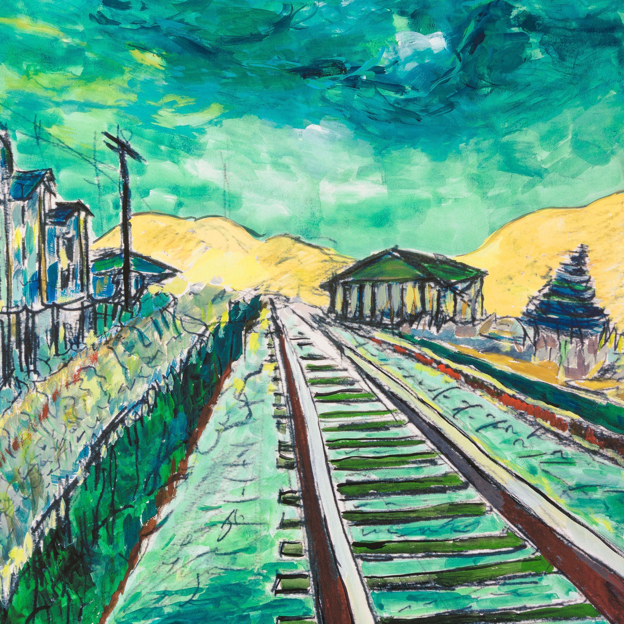 Train Tracks 2025 | Framed Set of Four