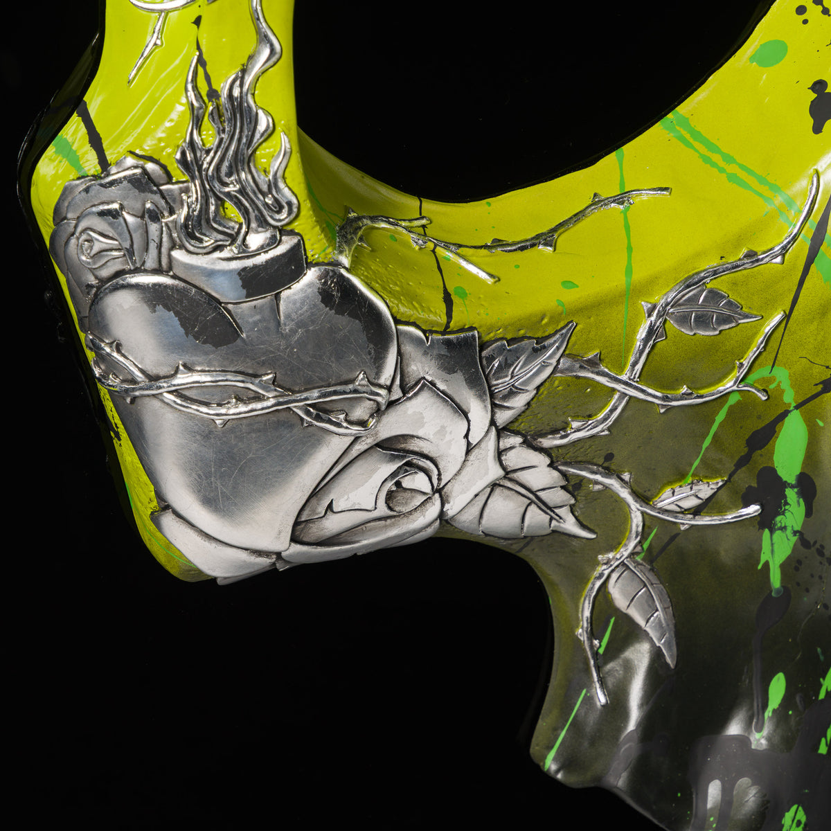 Faithless Skull Relic (Lime And Silver Leaf)