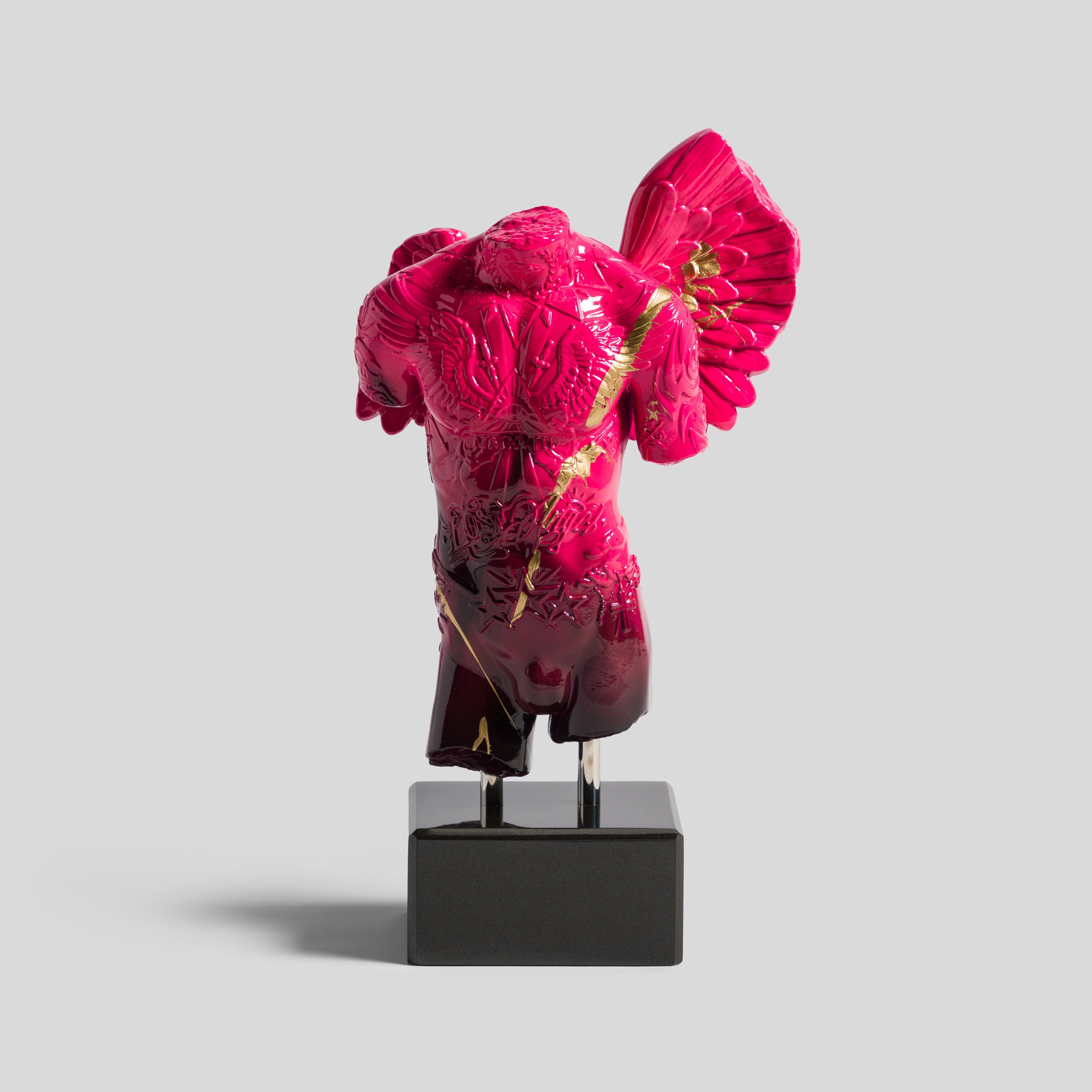 Fallen Angel | Mini Pink Red & Gold