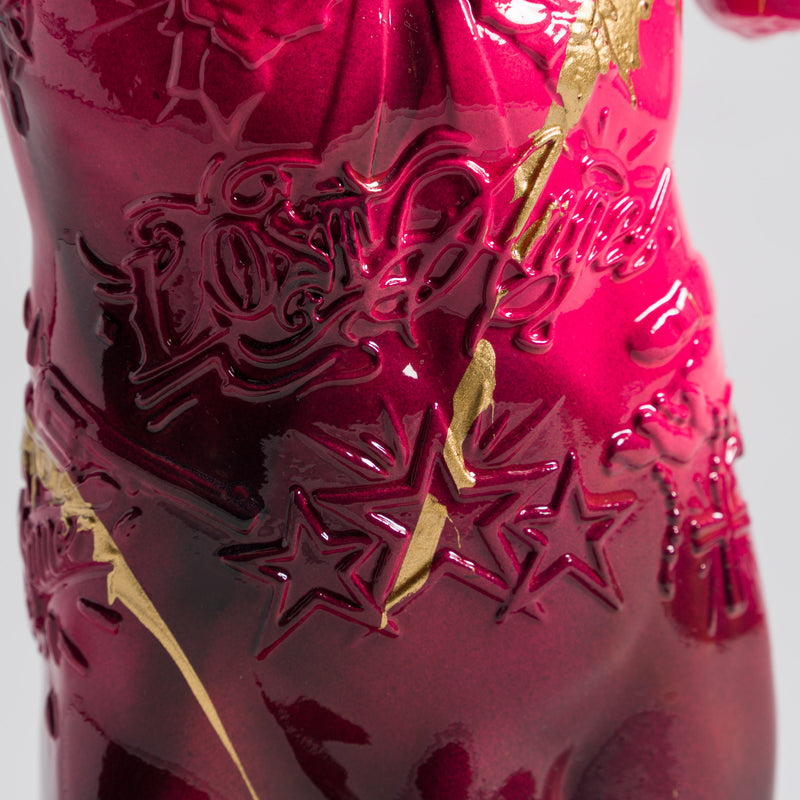 Fallen Angel | Mini Pink Red & Gold