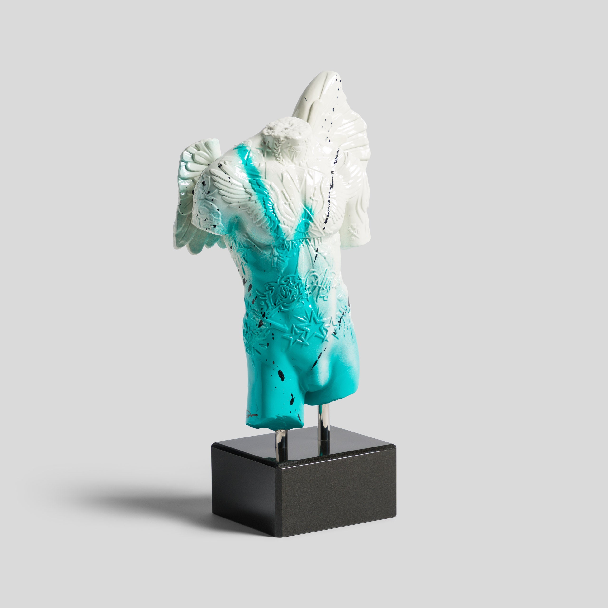 Fallen Angel | Mini White & Aqua