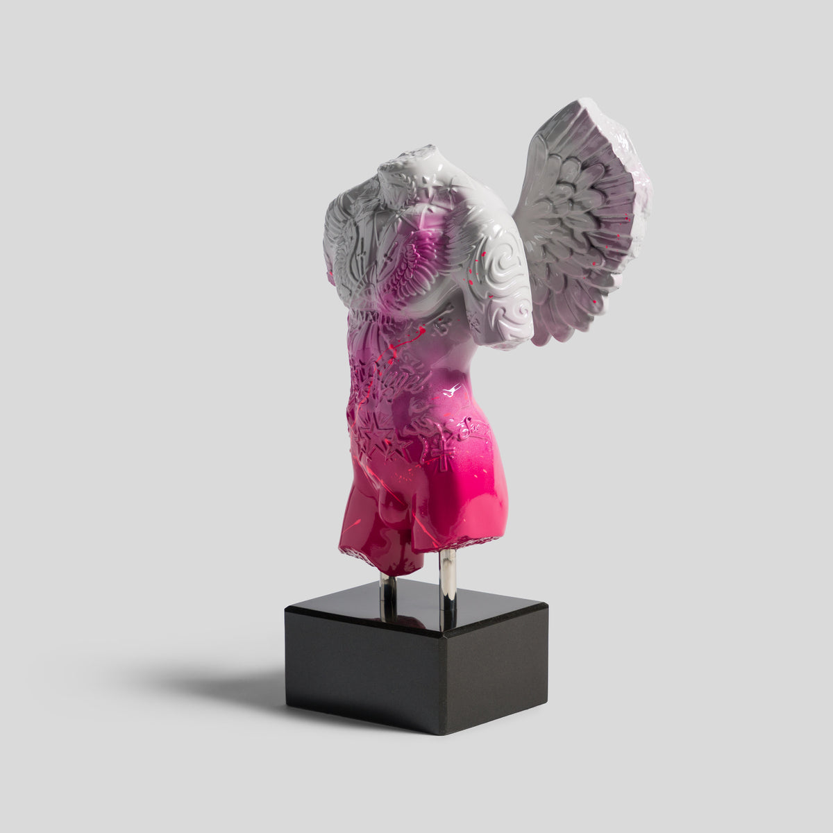 Fallen Angel | Mini White & Pink