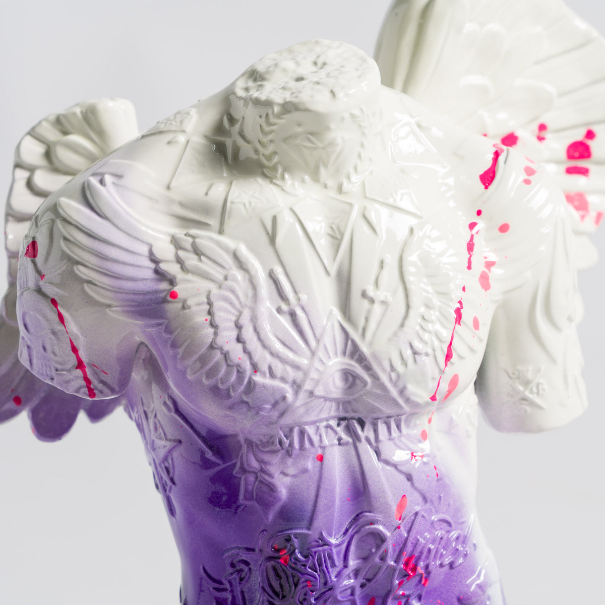 Fallen Angel | Mini White & Purple