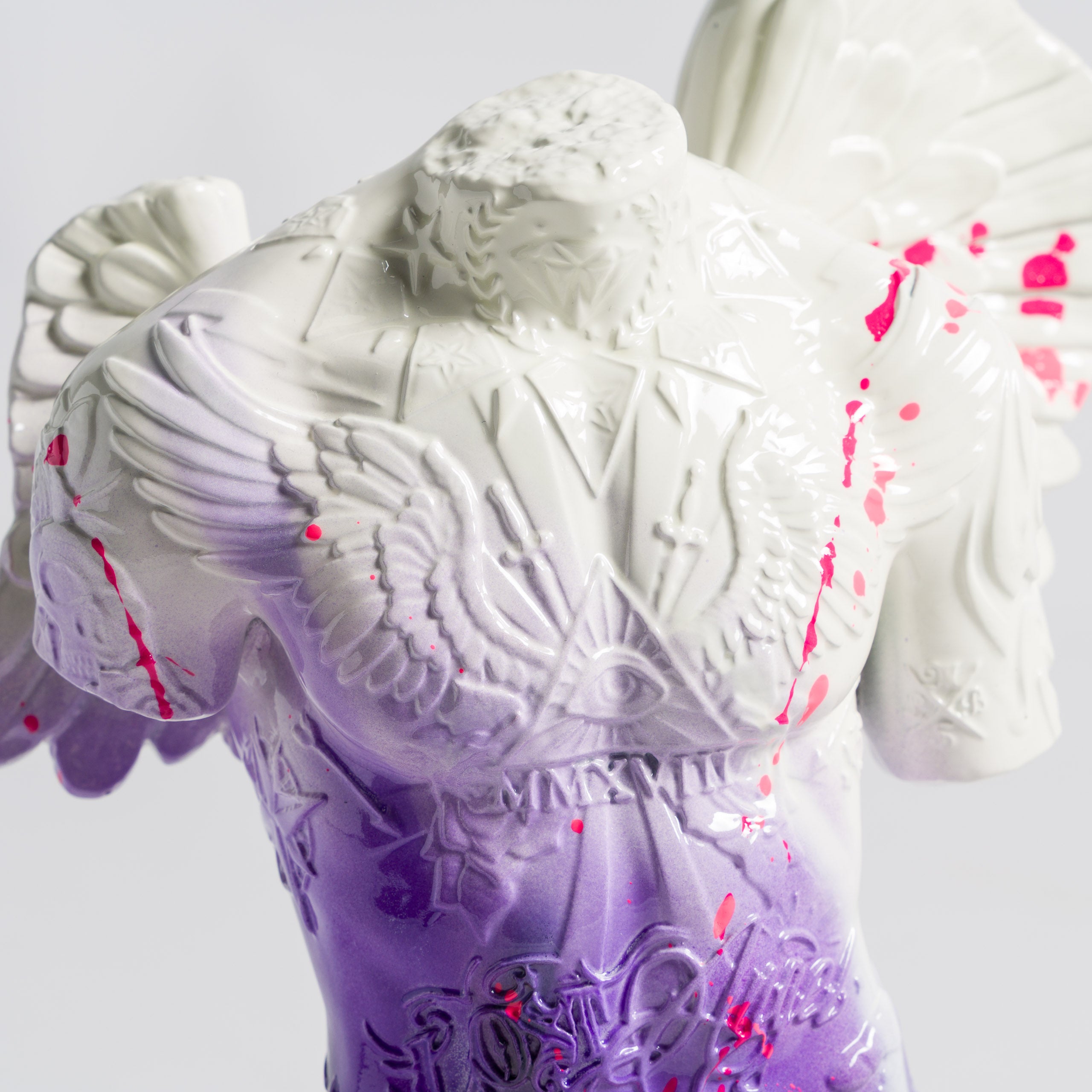 Fallen Angel | Mini White & Purple