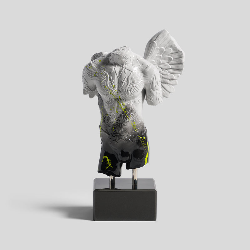 Fallen Angel | Mini White Black & Lime