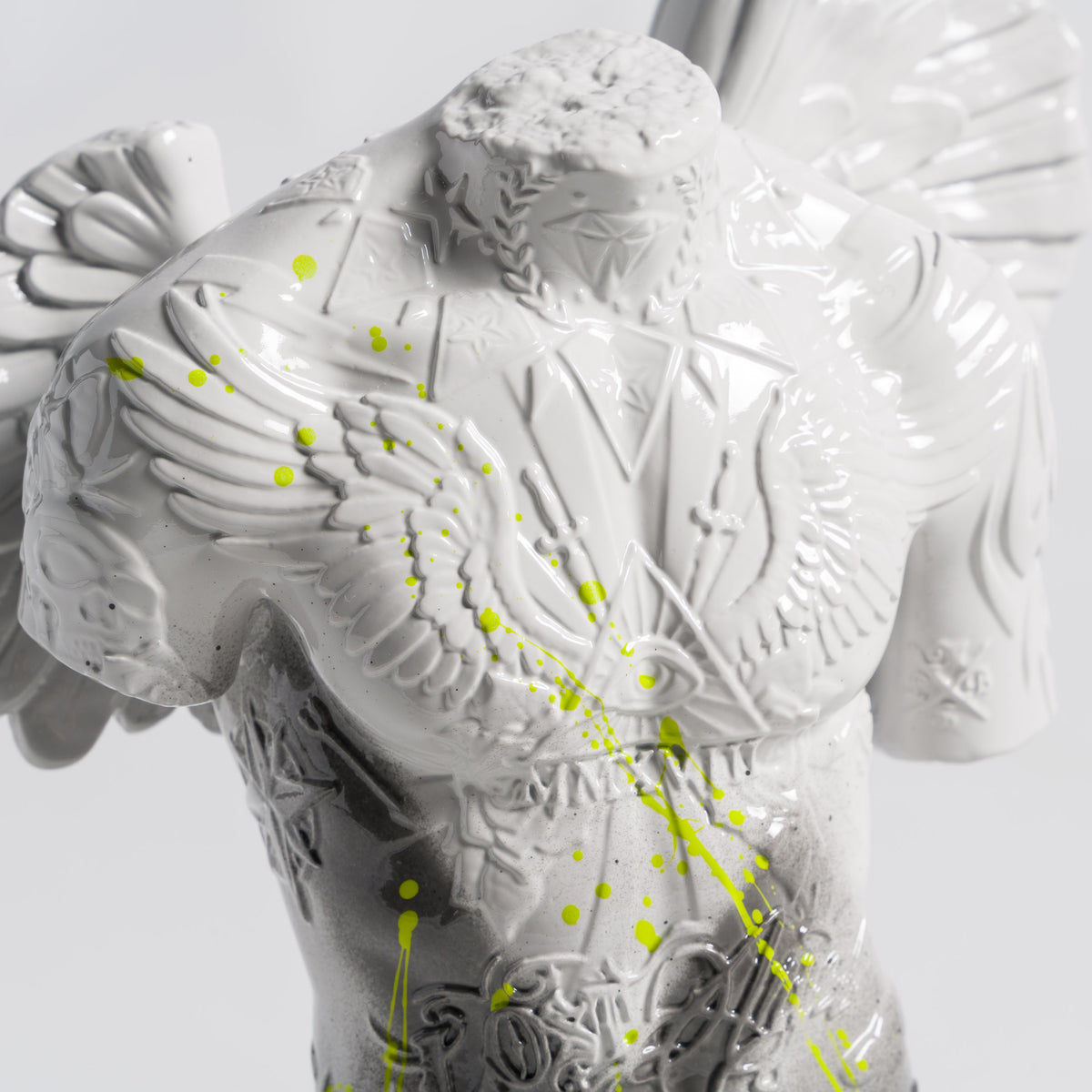 Fallen Angel (Mini White Black & Lime)