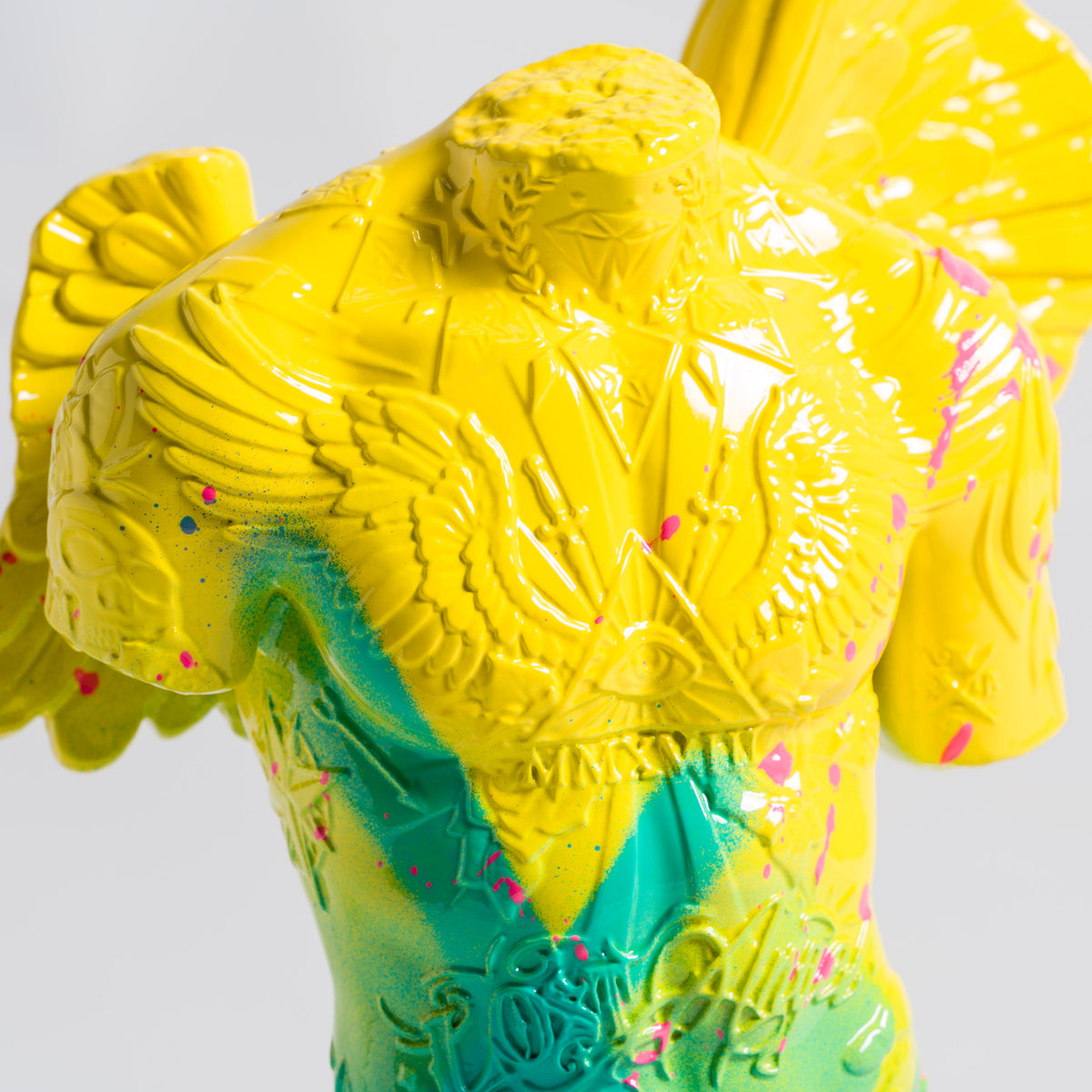 Fallen Angel (Mini Yellow & Aqua)