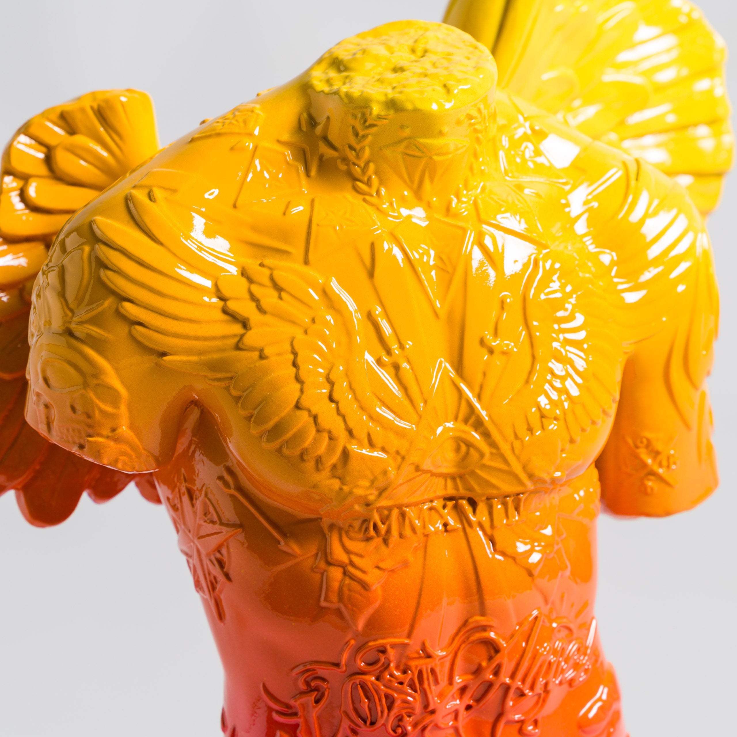 Fallen Angel | Mini Yellow Orange & Pink