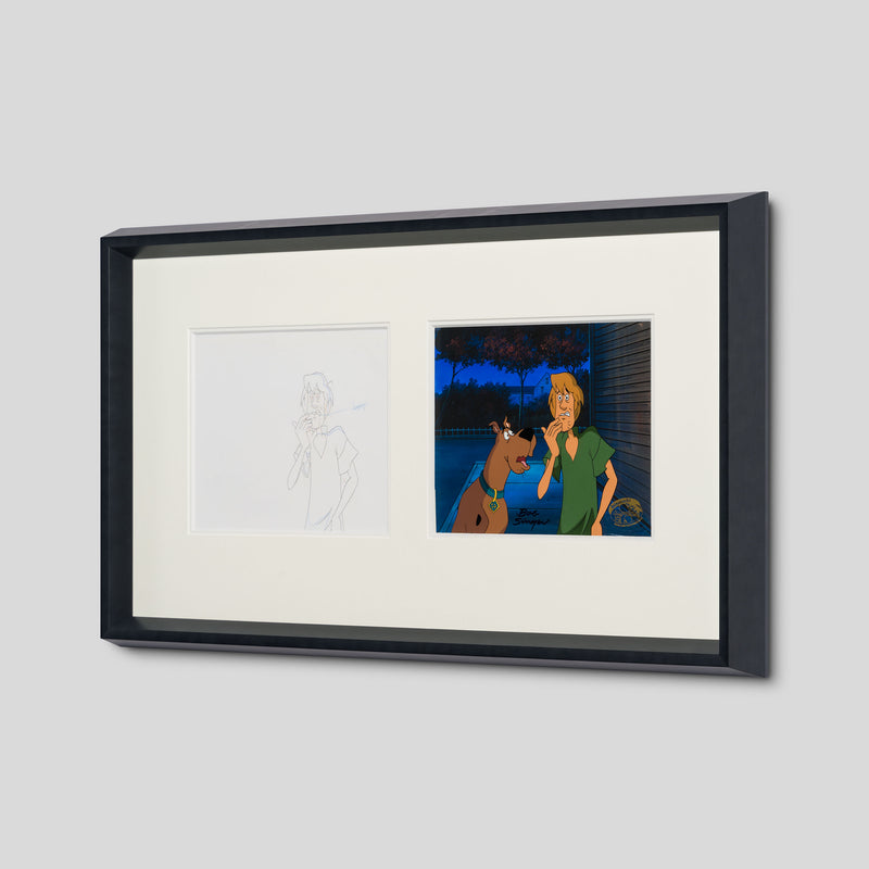 Scooby, Shaggy (9) Original Production Cel and Drawing