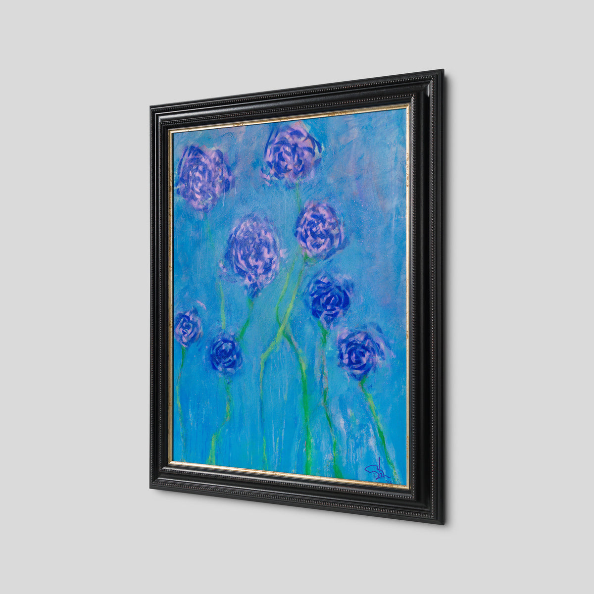 Yesterday's Flowers - Sky Blue, Purple And Lilac