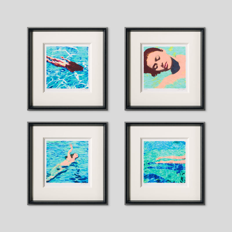 Women in Water | Mini Framed Set of Four