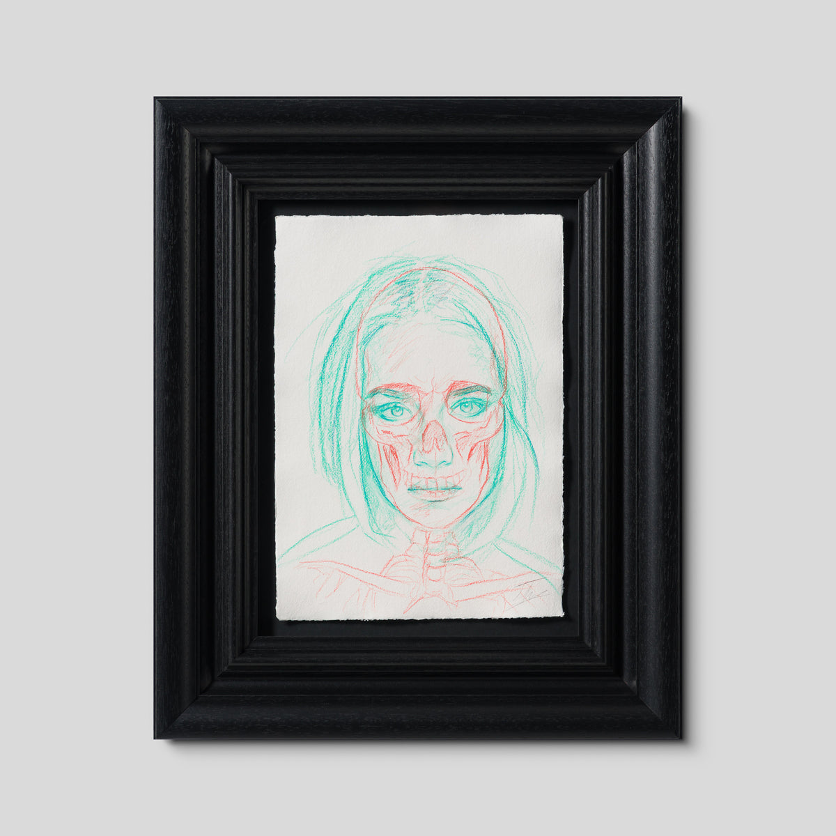 Study For Skin Deep (Blue On Red)