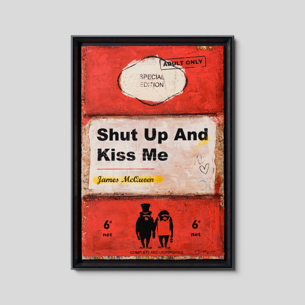 Shut Up and Kiss Me | Framed Set of Two