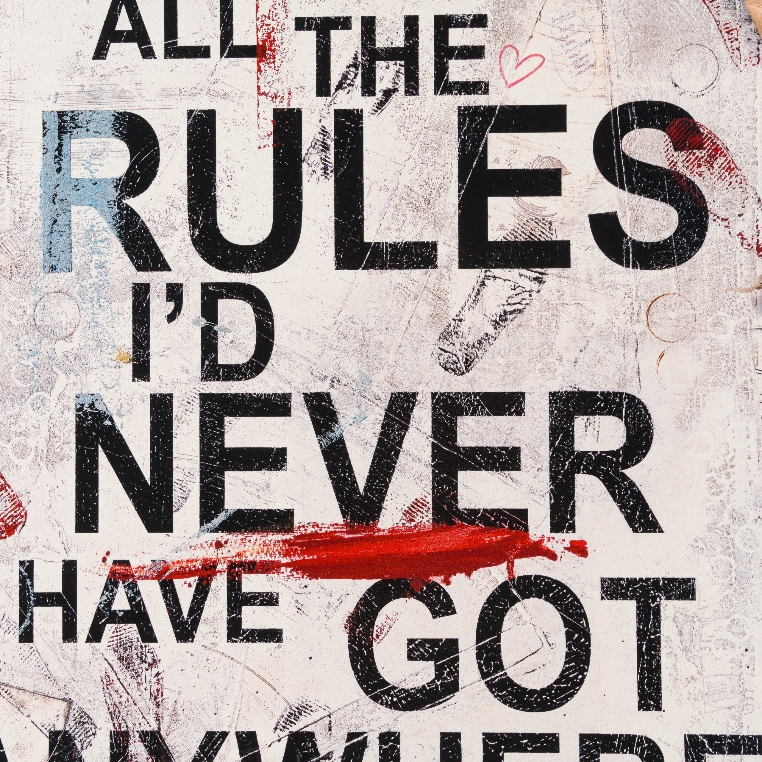 If I'd Observed All The Rules I'd Never Have Got Anywhere | Unique 36