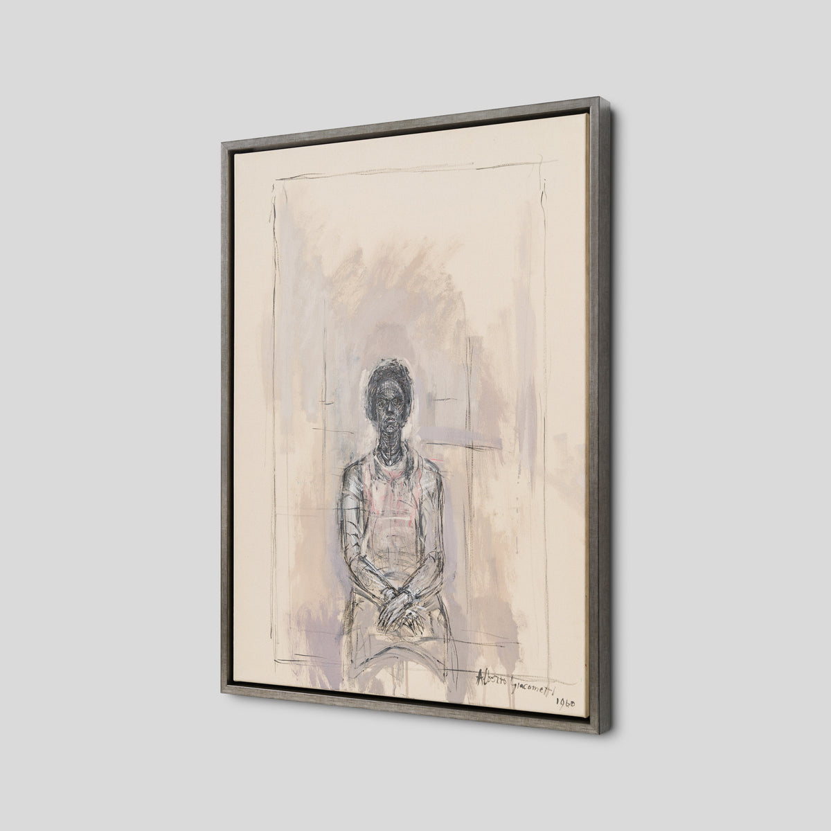 Portrait Of A Woman In The Style Of Alberto Giacometti