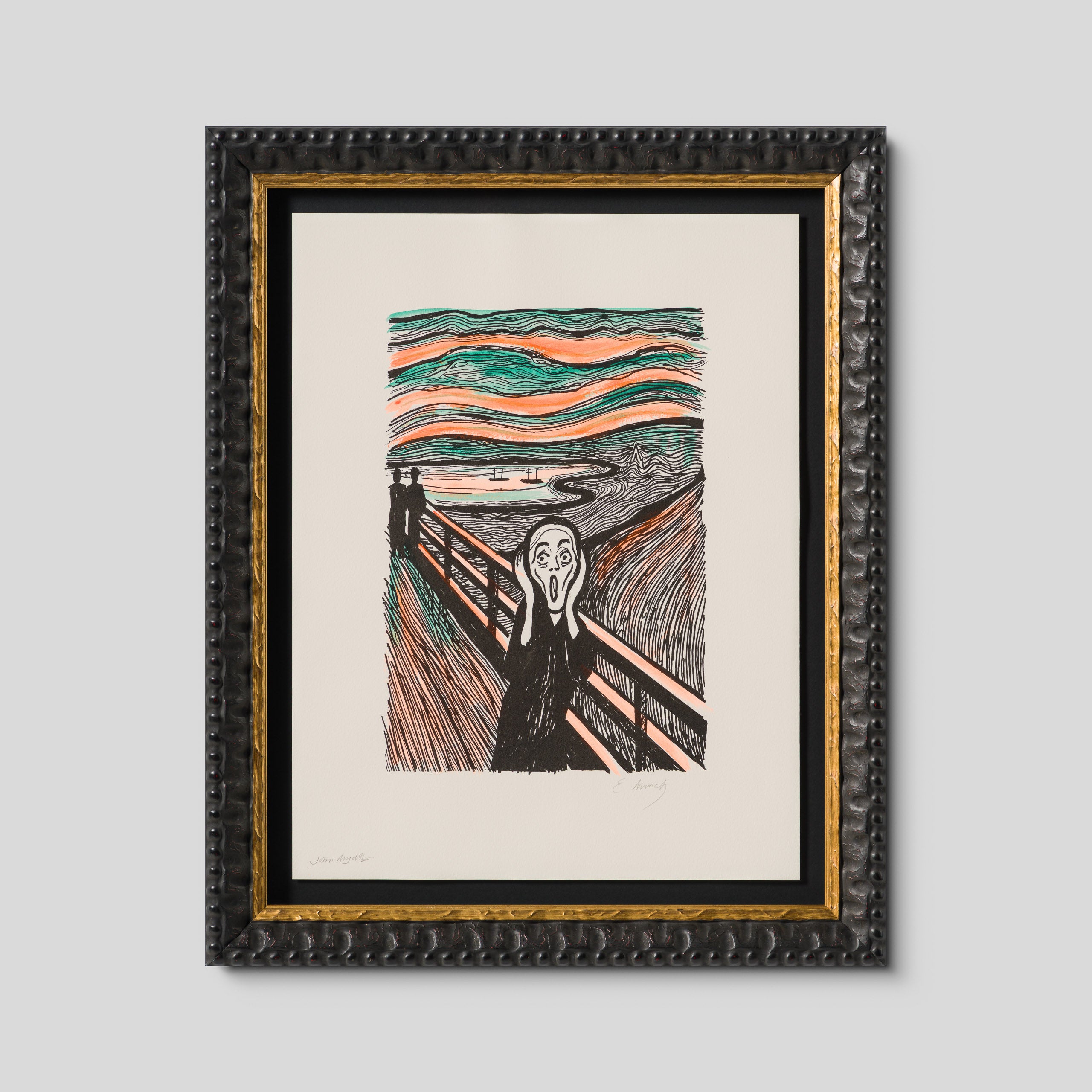 The Scream in the Style of Edvard Munch (1895) Unique II