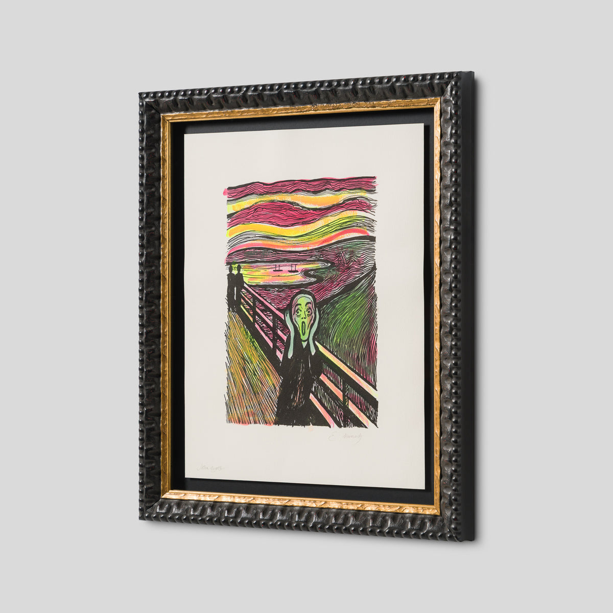 The Scream in the Style of Edvard Munch (1895) Unique IV