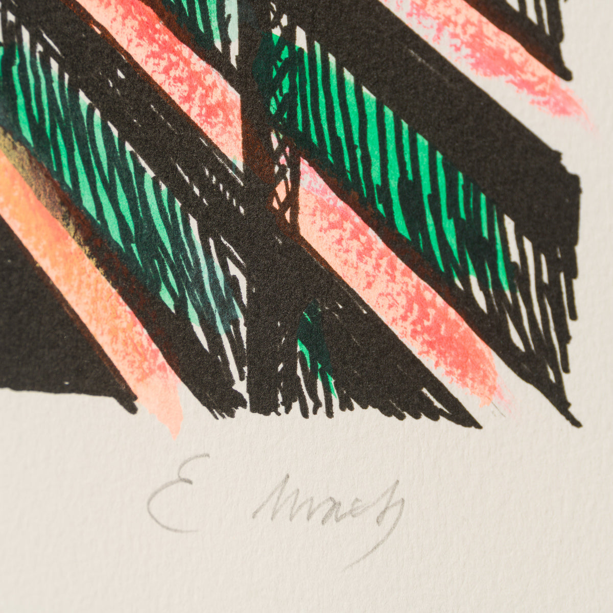 The Scream in the Style of Edvard Munch (1895) Unique V