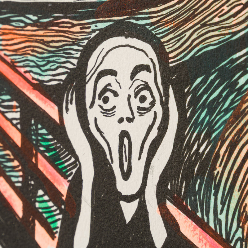 The Scream in the Style of Edvard Munch (1895) Unique V
