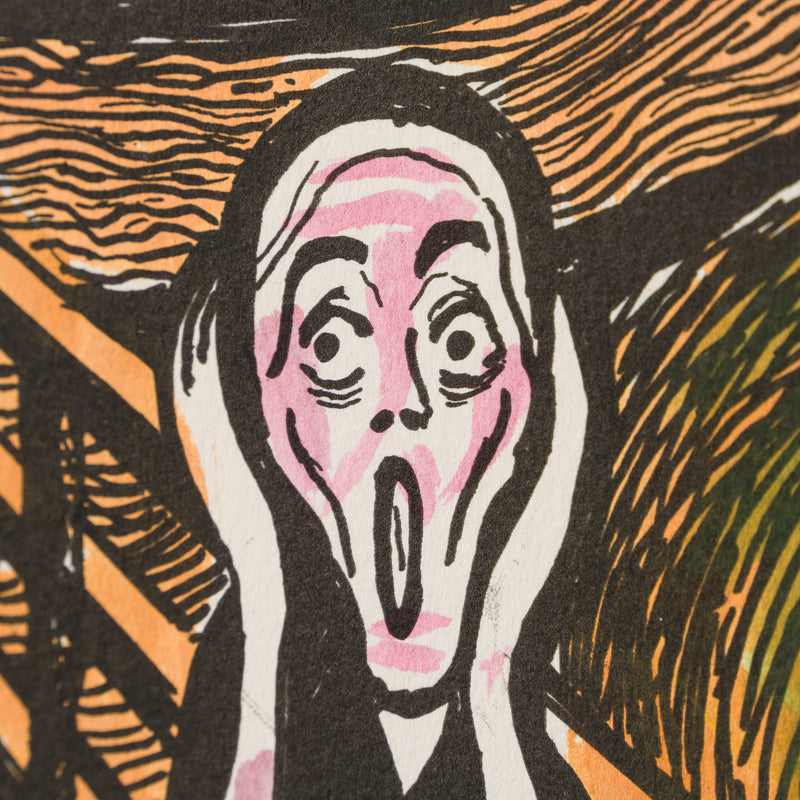 The Scream in the Style of Edvard Munch (1895) Unique VI