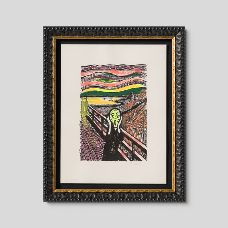 The Scream in the Style of Edvard Munch (1895) Unique XI