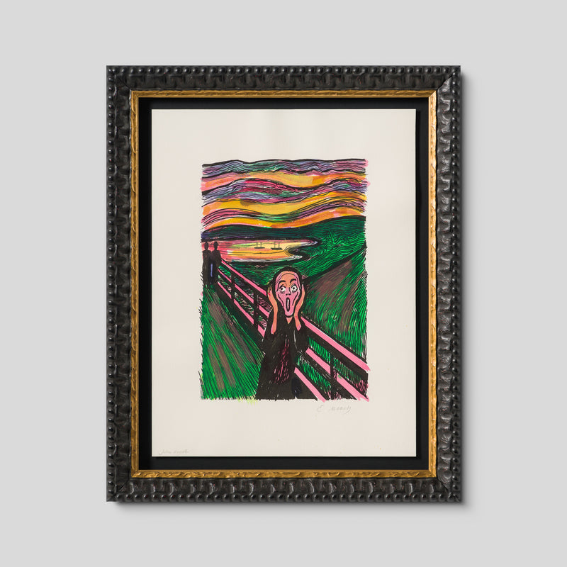 The Scream in the Style of Edvard Munch (1895) Unique XIV