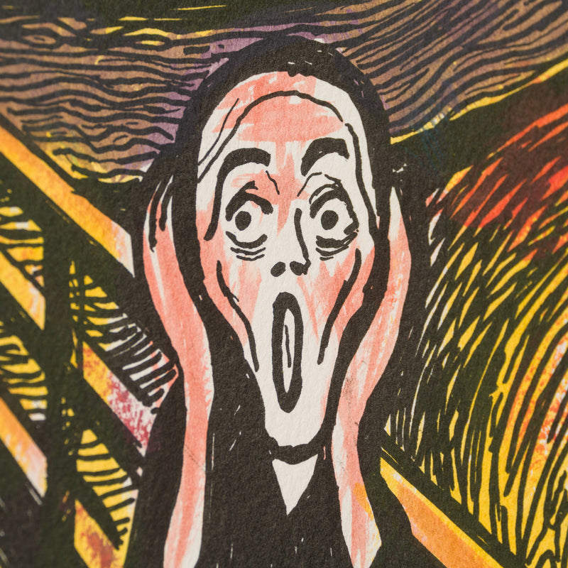 The Scream in the Style of Edvard Munch (1895) Unique XVI