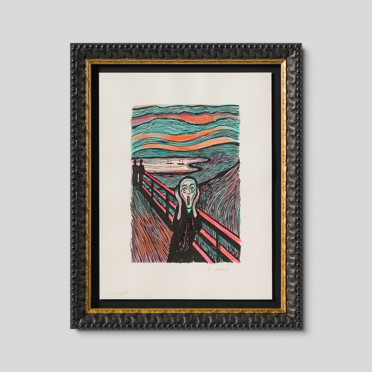 The Scream in the Style of Edvard Munch (1895) Unique XX