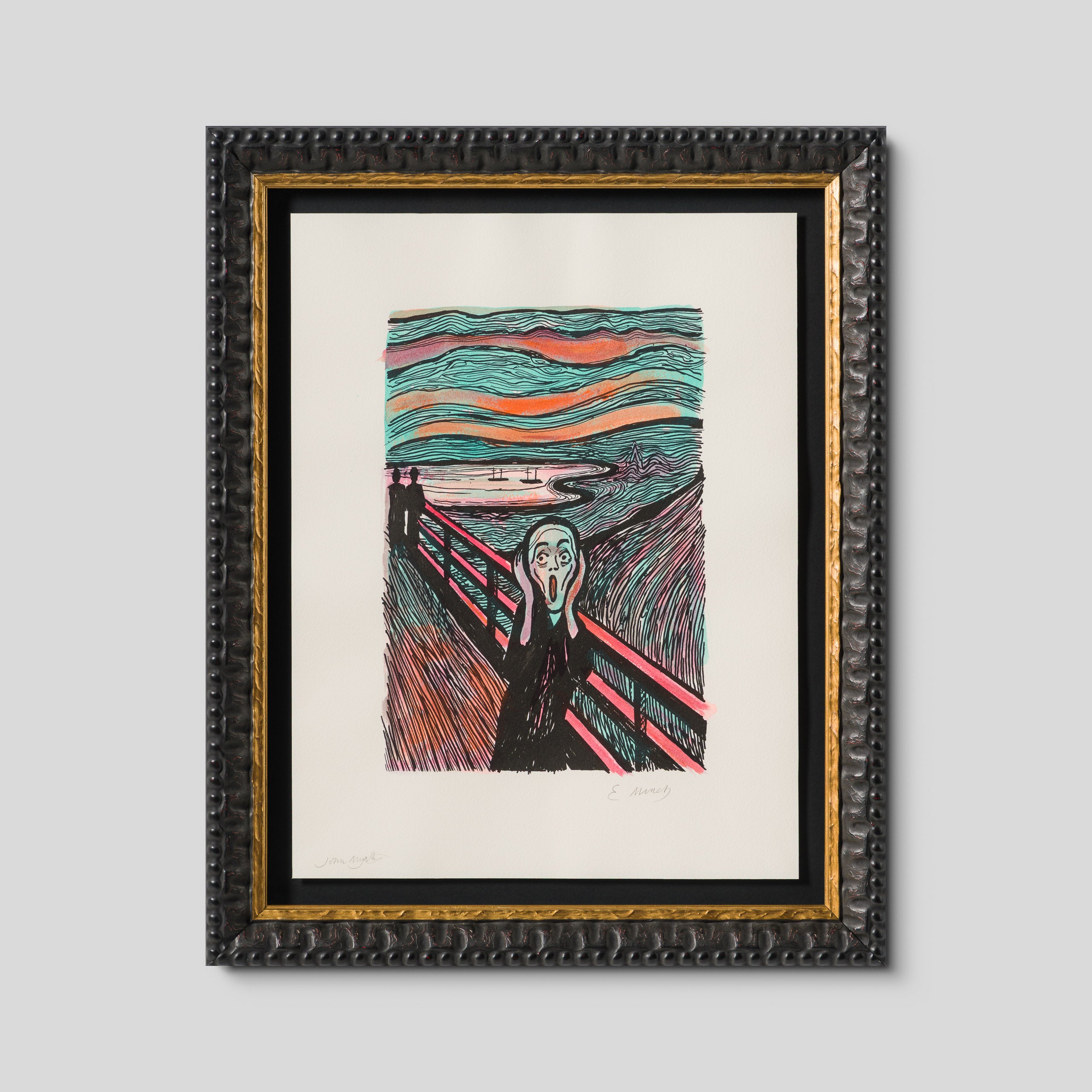 The Scream in the Style of Edvard Munch (1895) Unique XX