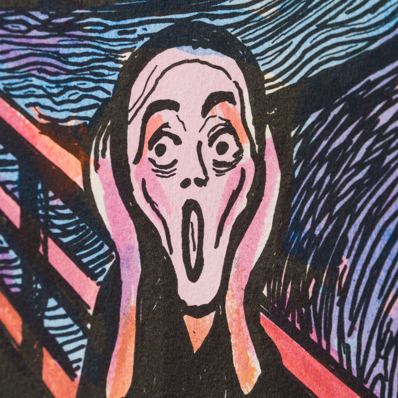 The Scream in the Style of Edvard Munch (1895) Unique XXI