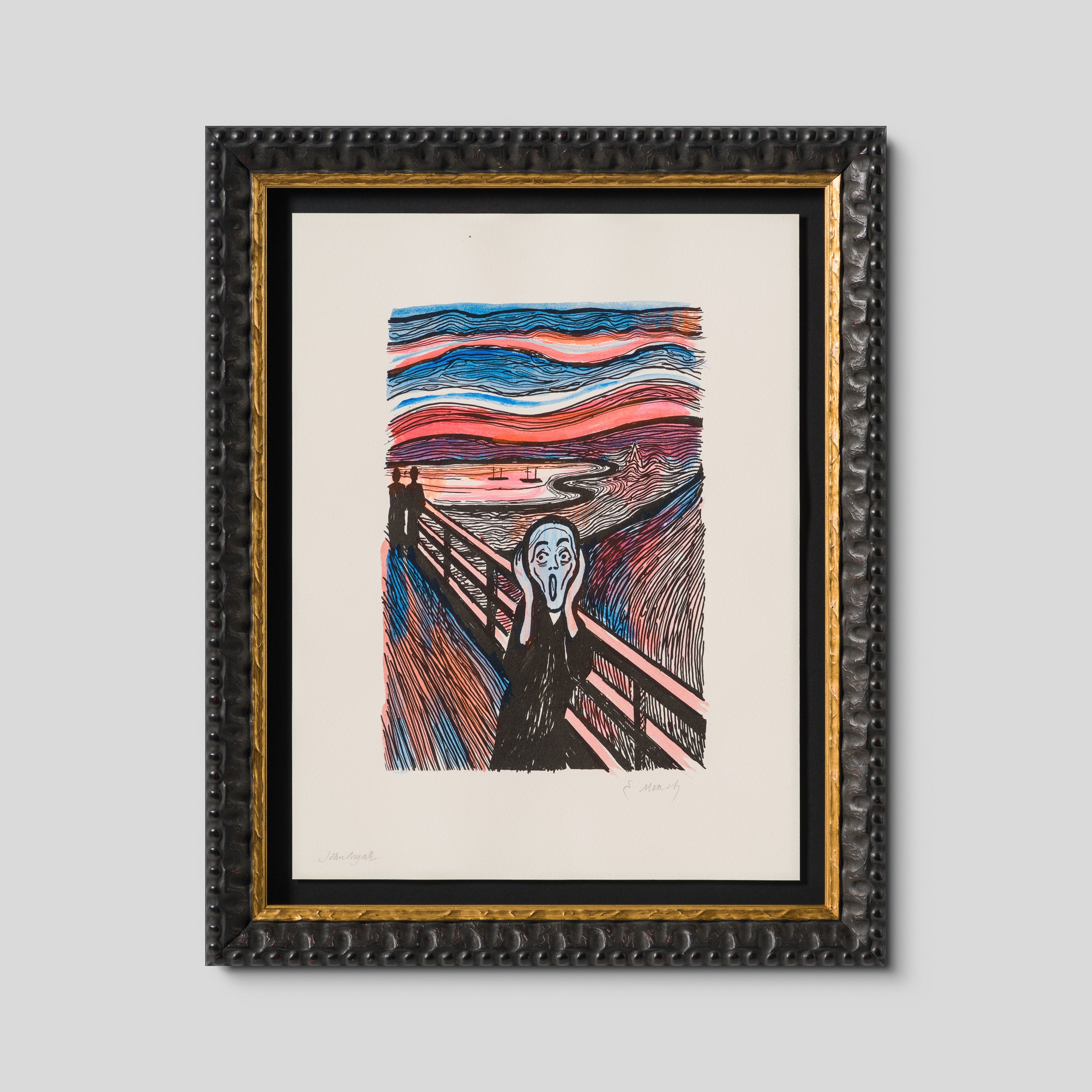 The Scream in the Style of Edvard Munch (1895) Unique XXV
