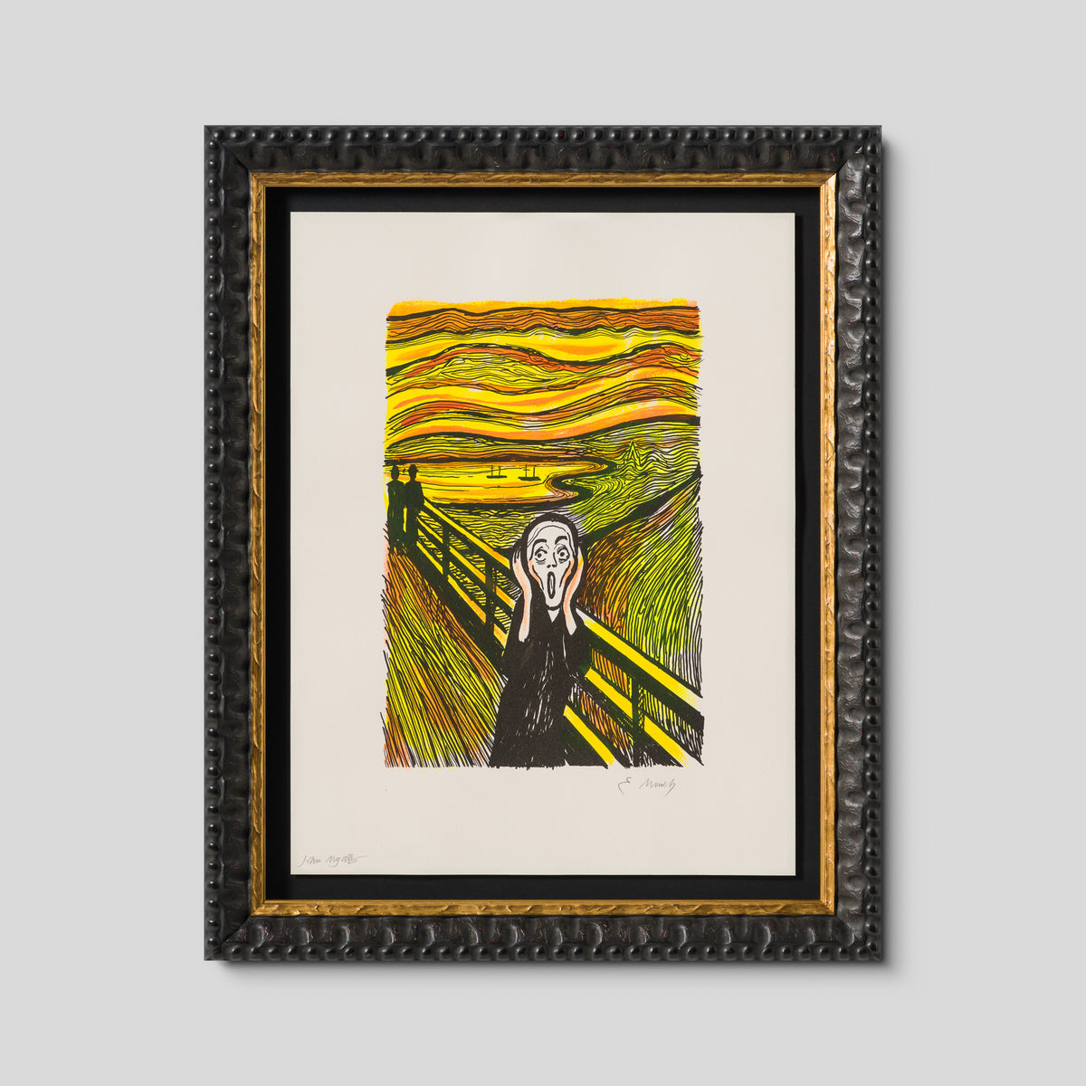 The Scream in the Style of Edvard Munch (1895) Unique XXIX