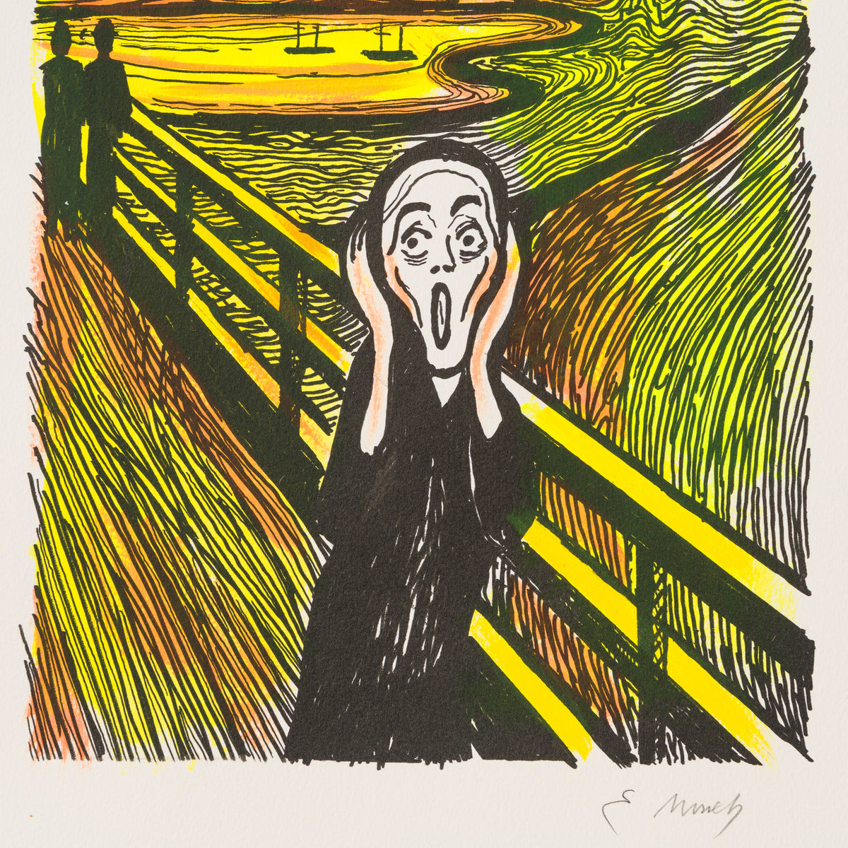 The Scream in the Style of Edvard Munch (1895) Unique XXIX