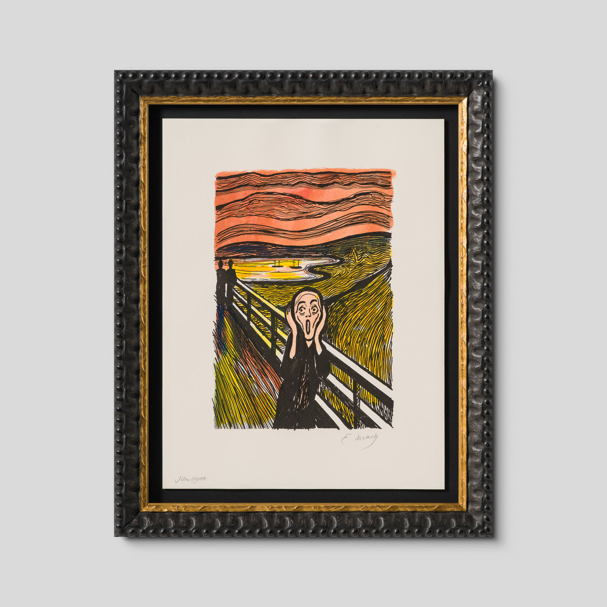The Scream in the Style of Edvard Munch (1895) Unique XXXI