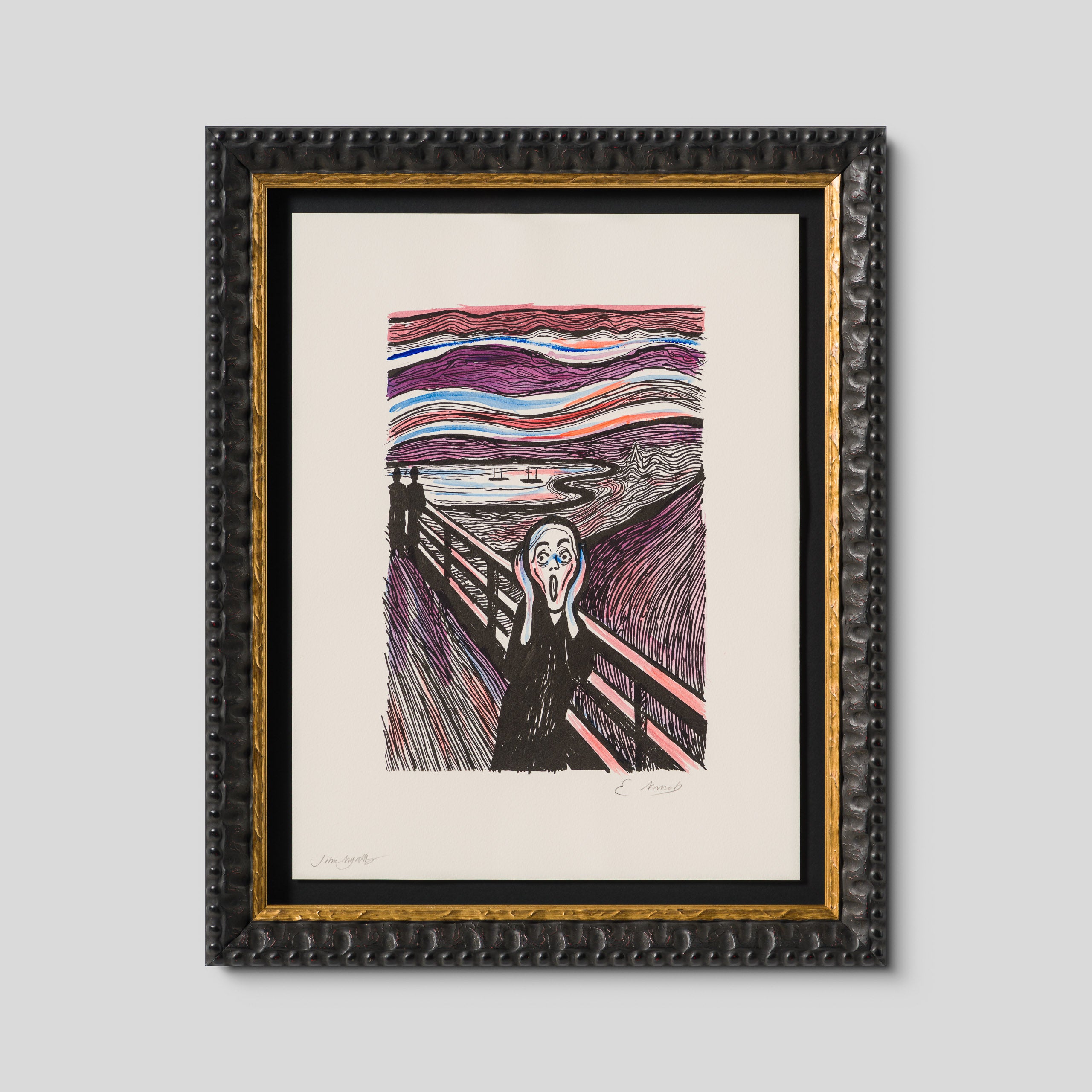 The Scream in the Style of Edvard Munch (1895) Unique XXXIII