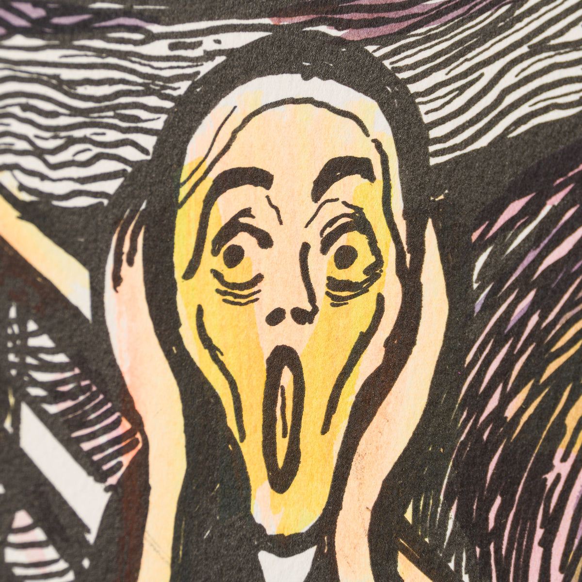 The Scream in the Style of Edvard Munch (1895) Unique XXXIV
