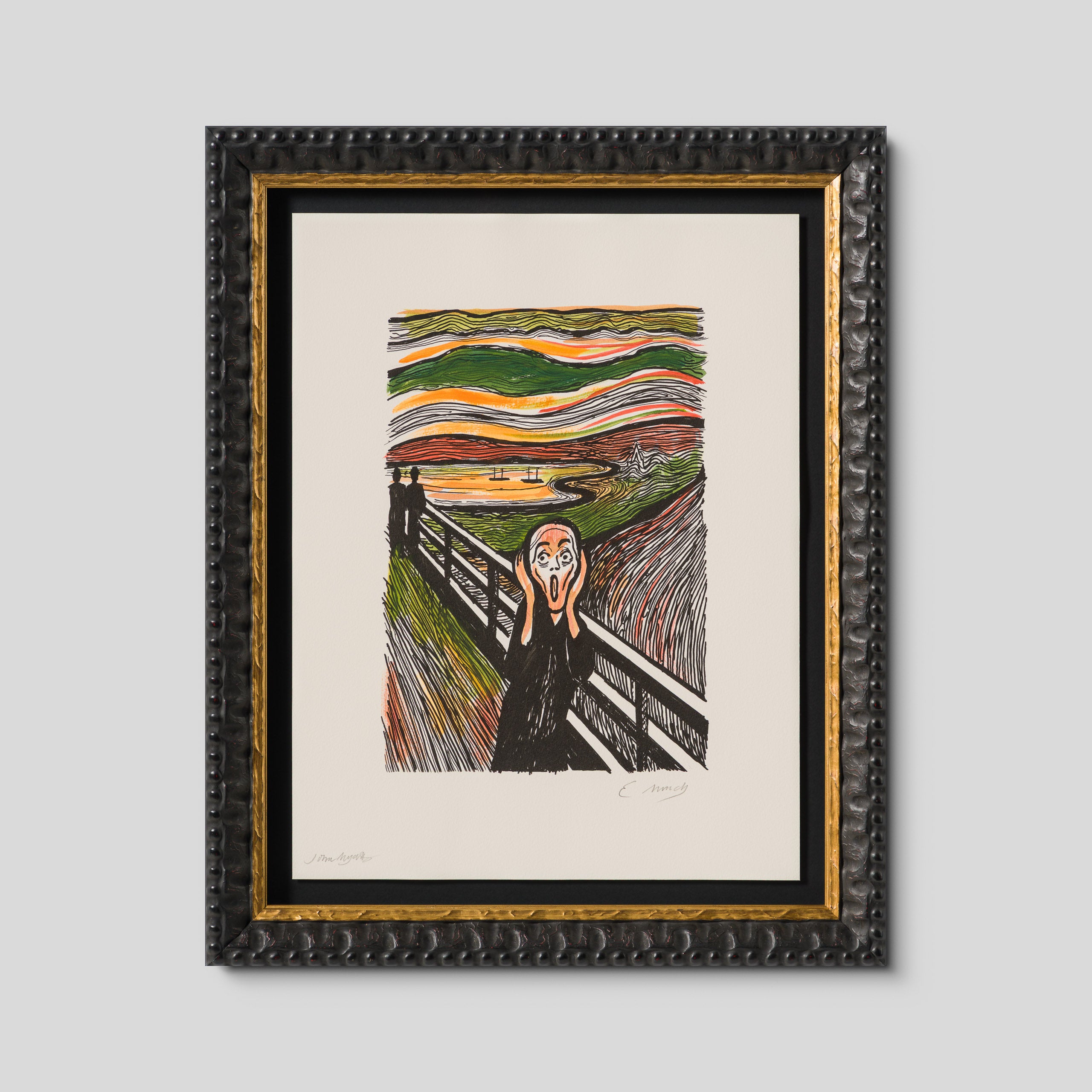 The Scream in the Style of Edvard Munch (1895) Unique XXXVI