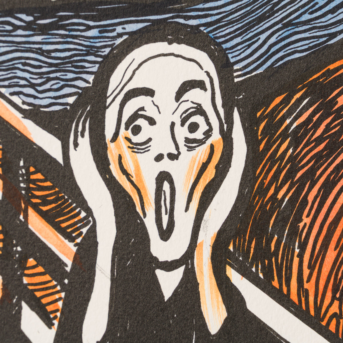 The Scream in the Style of Edvard Munch (1895) Unique XXXIX