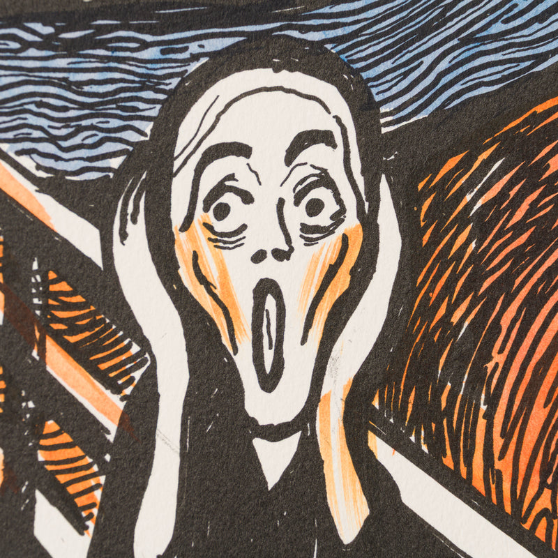 The Scream in the Style of Edvard Munch (1895) Unique XXXIX