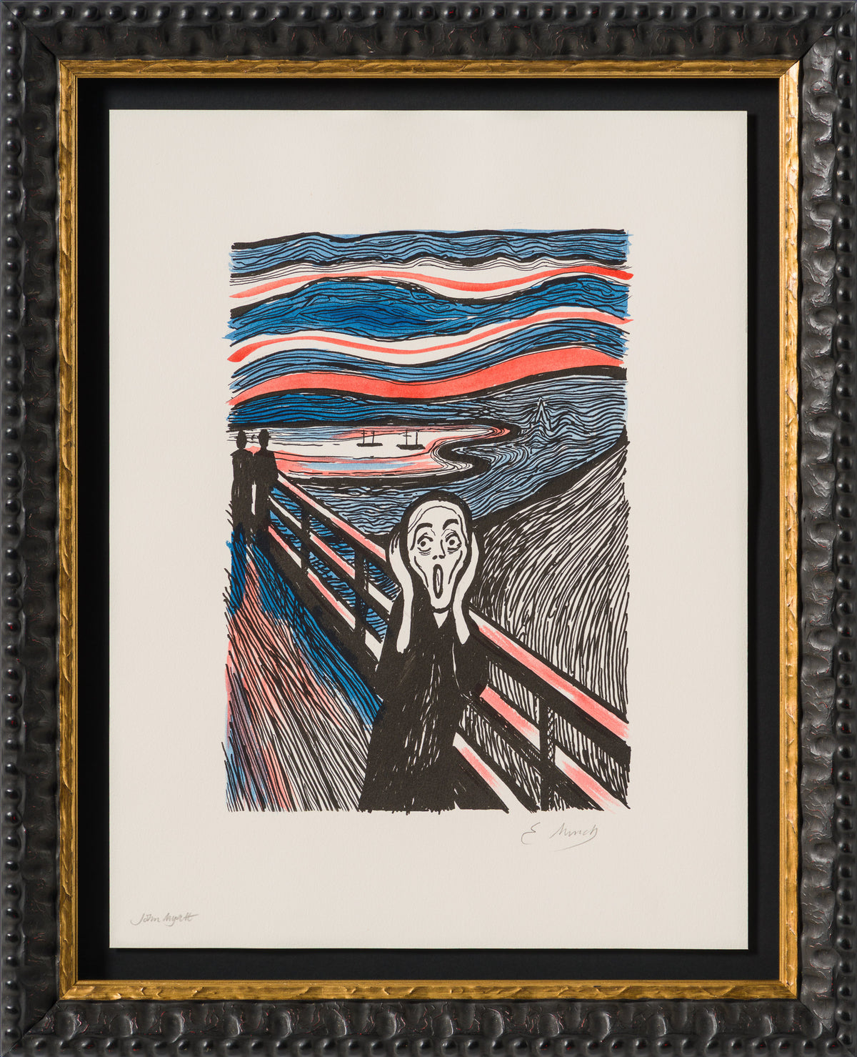 The Scream in the Style of Edvard Munch (1895) Unique XL