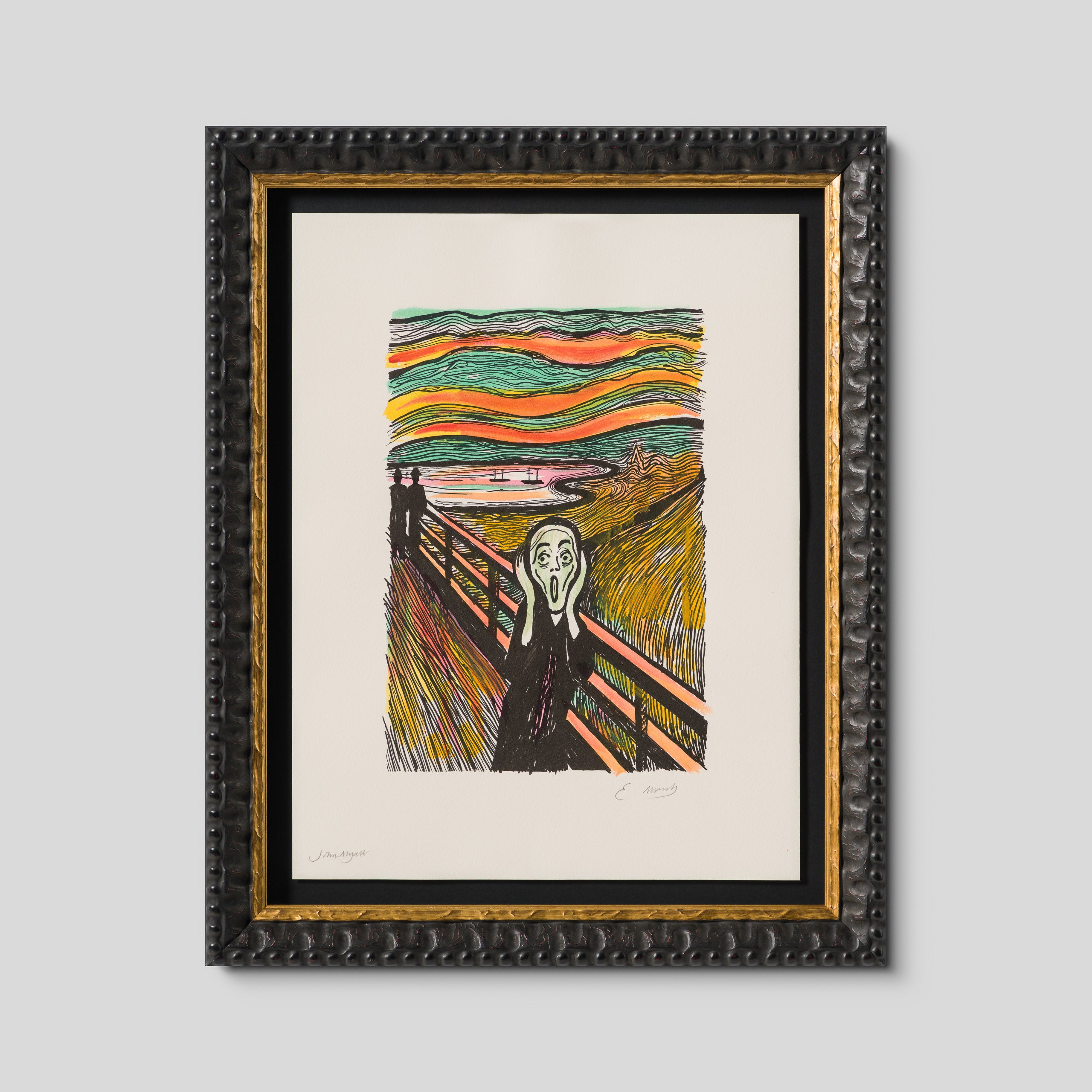 The Scream in the Style of Edvard Munch (1895) Unique XLII