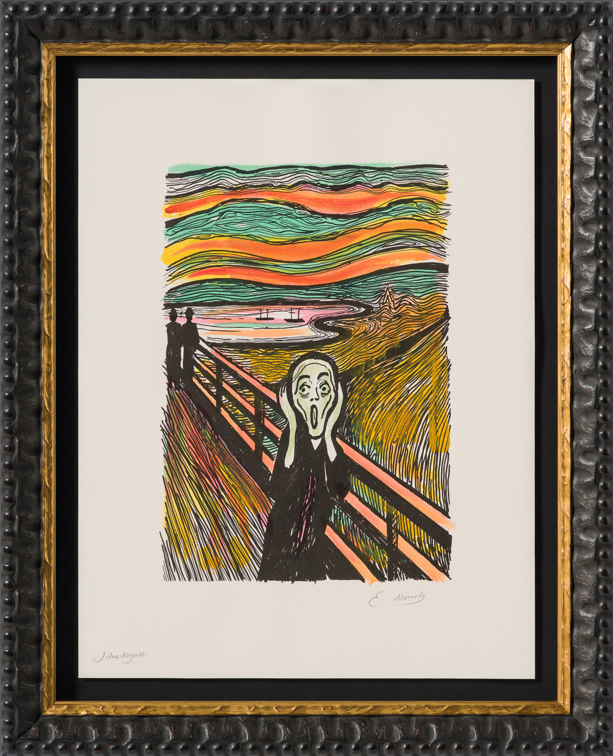 The Scream in the Style of Edvard Munch (1895) Unique XLII